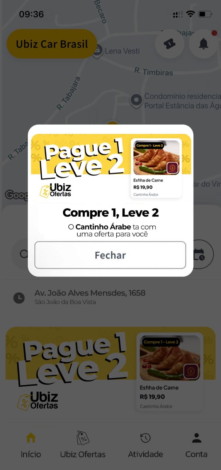 Banner in-app